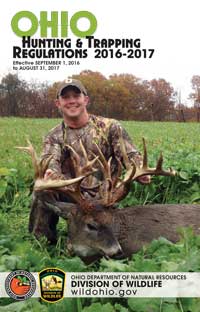 Ohio Hunting & Trapping Regulations 2017 Front Cover